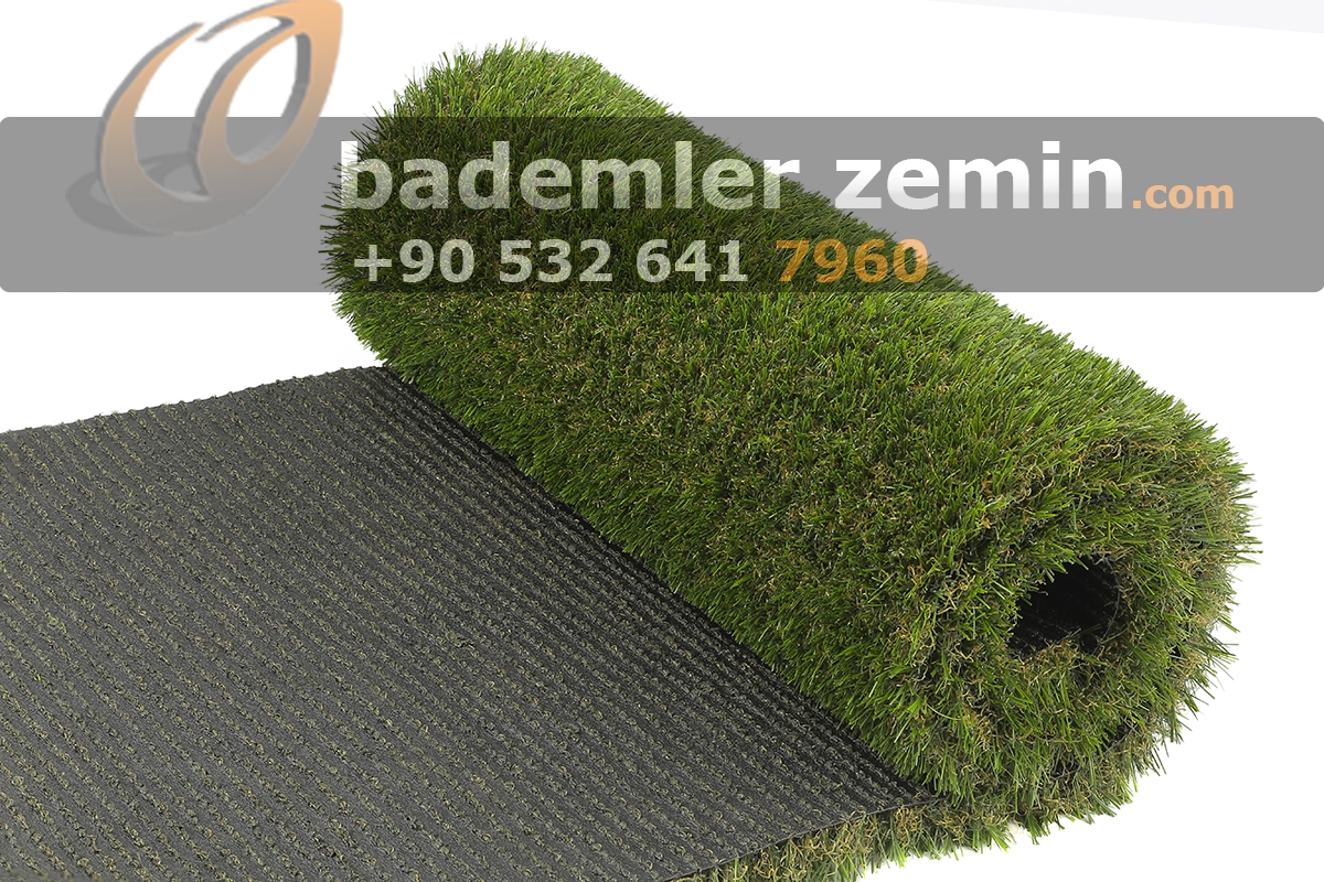 30mm Sarartılmış Yeşil Çim Halı 2350gr - Havuz Kenarı Çim Halı - Görsel 4