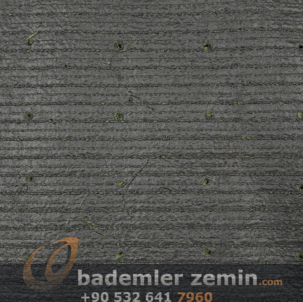 30mm Sarartılmış Yeşil Çim Halı 2350gr - Havuz Kenarı Çim Halı - Görsel 6