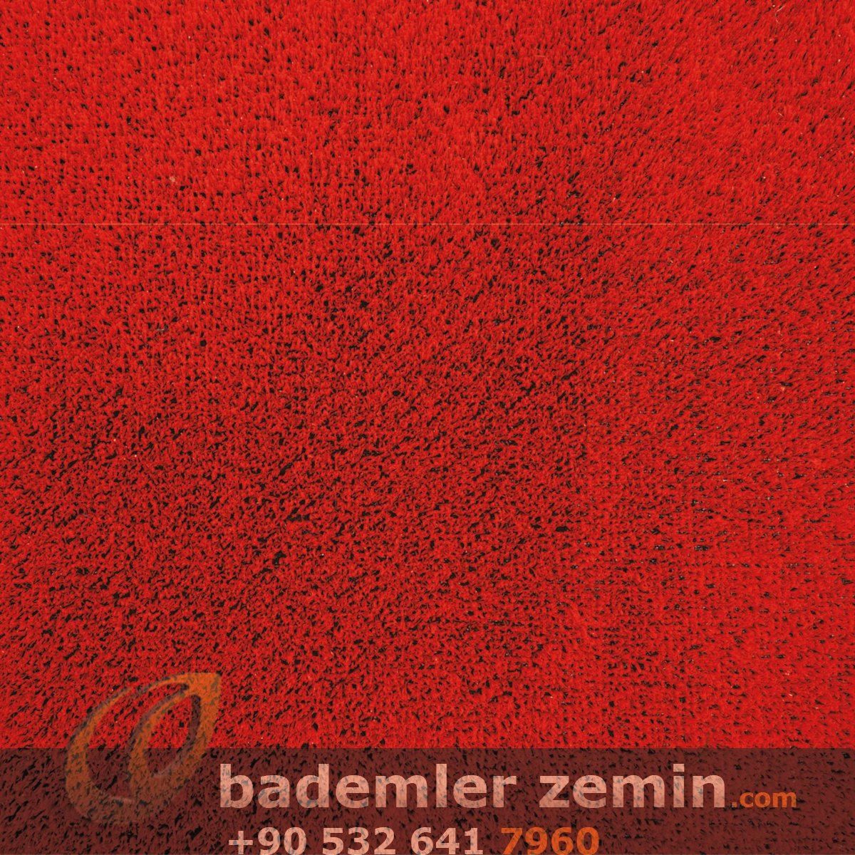 7mm Kırmızı Çim Halı