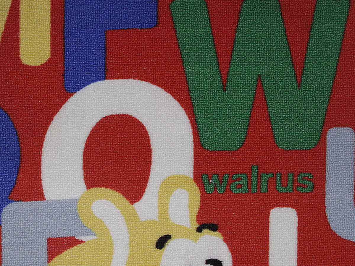 ABC Harfli Baskılı Çocuk Halısı