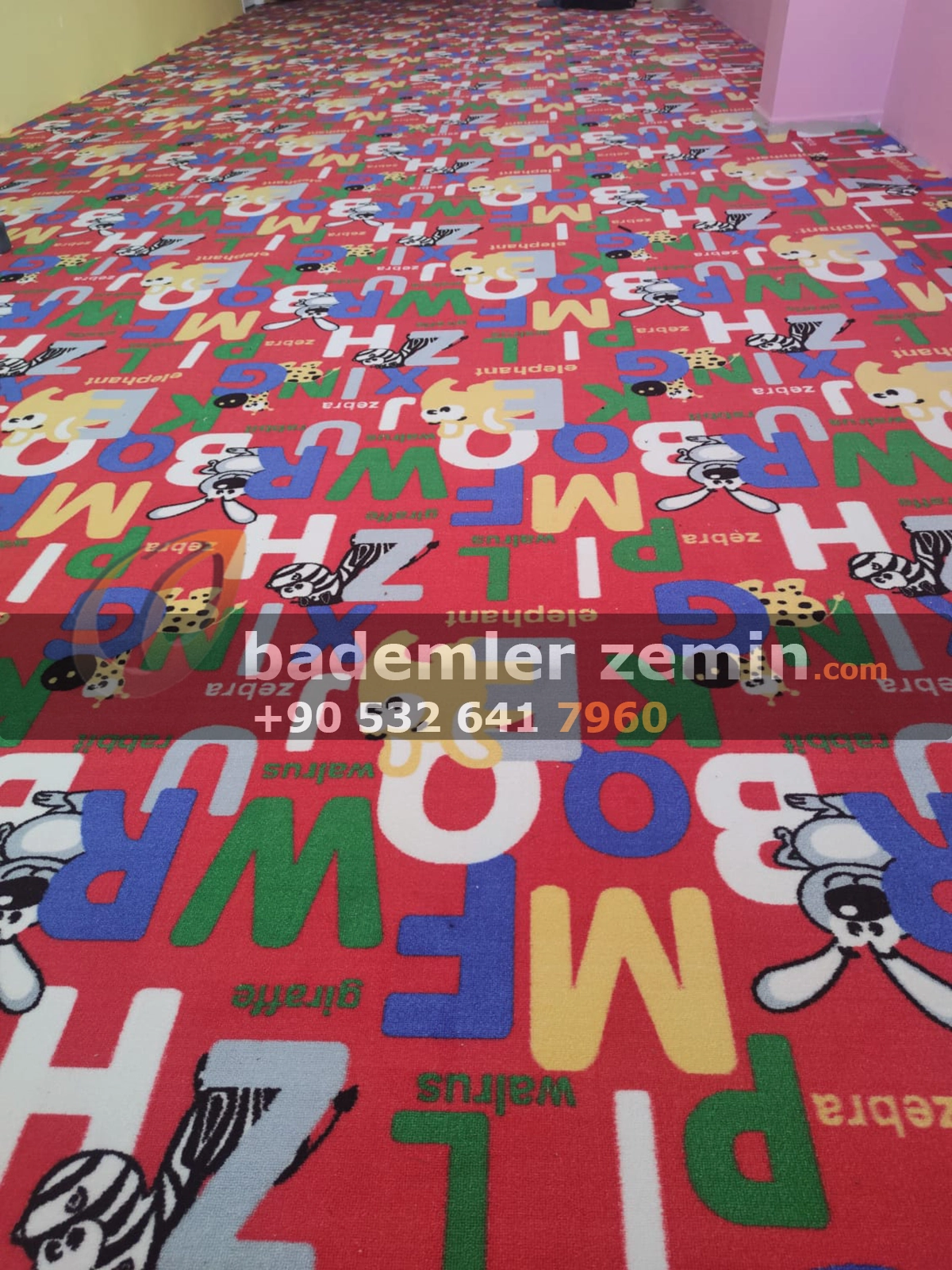 ABC Harfli Çocuk Halısı - Anaokulu Halısı - Görsel 2
