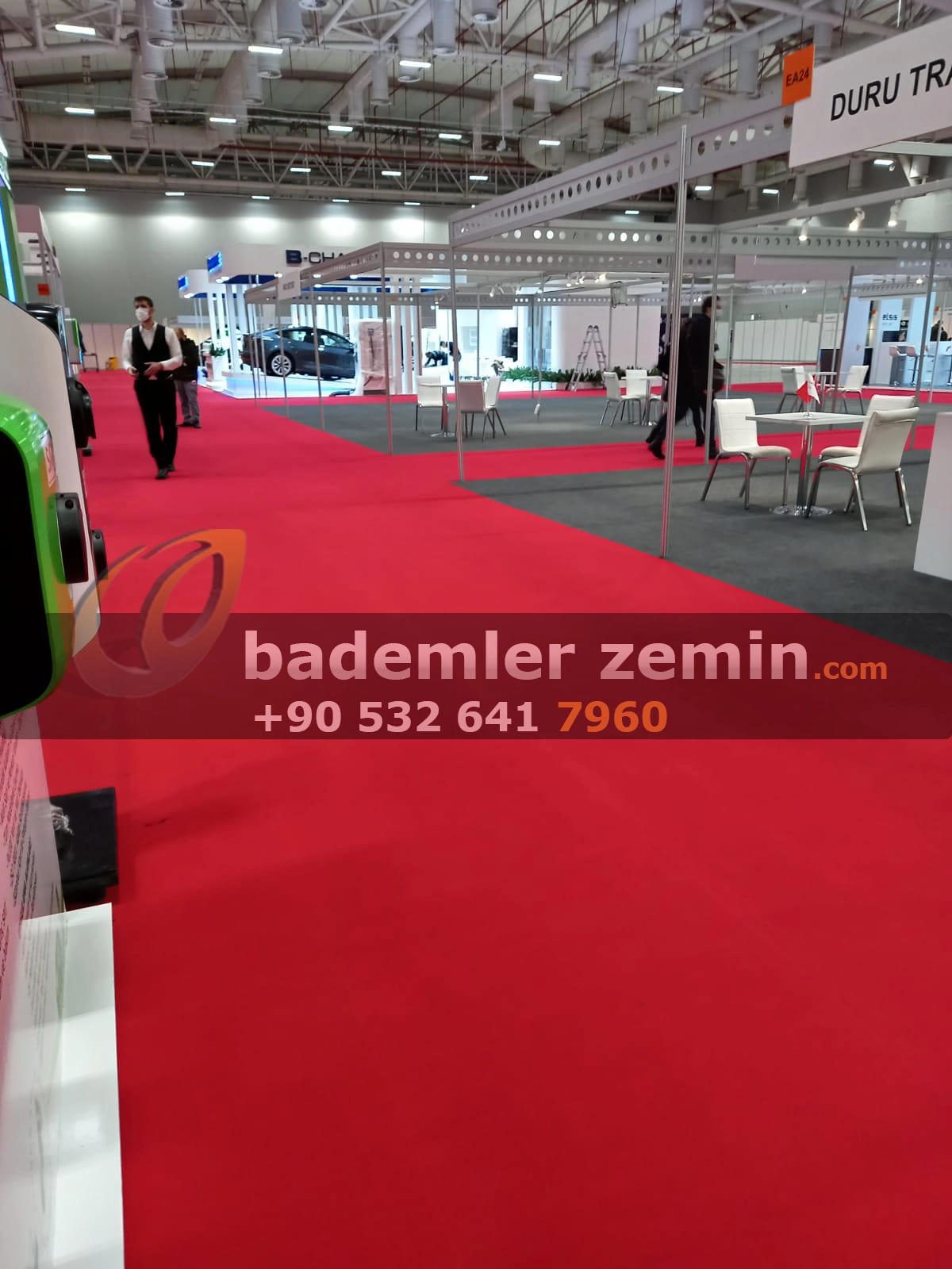 Bayrak Kırmızı Halıfleks - Fuar Halısı - Görsel 3