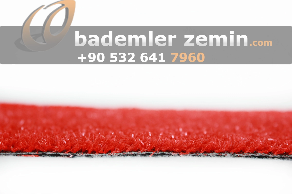 7mm Kırmızı Çim Halı
