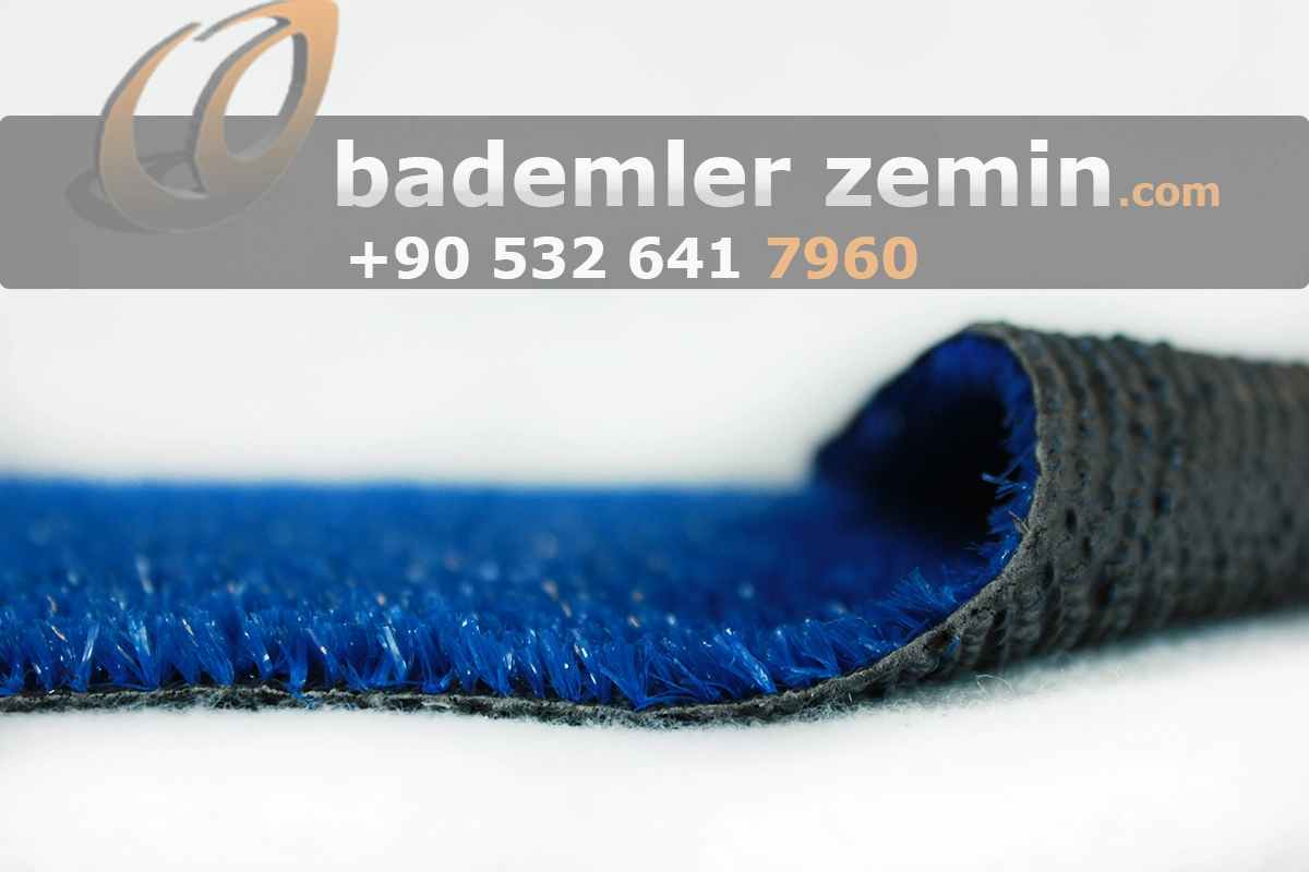 7mm Mavi Çim Halı - Kafe Çim Halı - Görsel 4