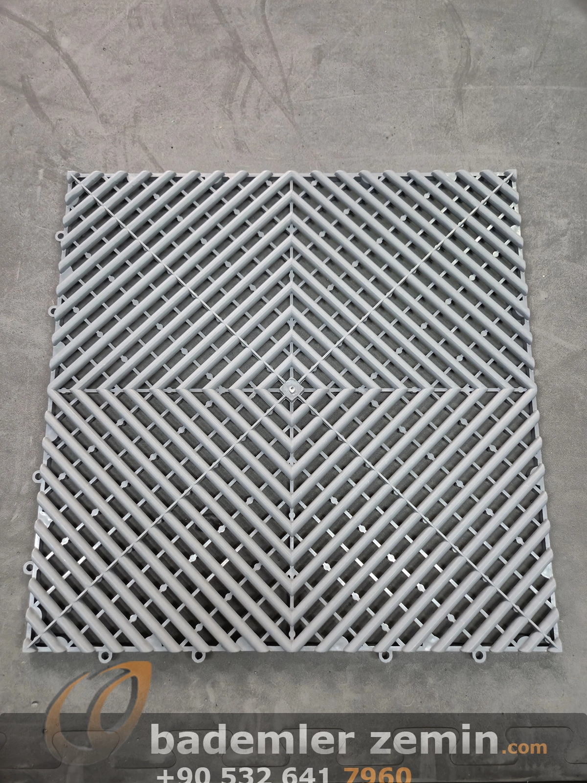 Gri Geçmeli Karo Zemin & Detailing Yer Karo - Görsel 20