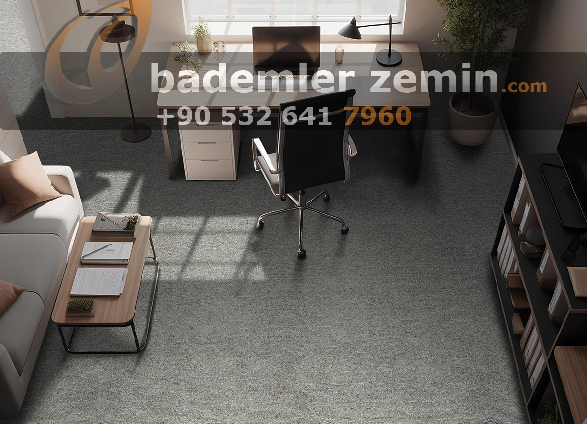 Açık Gri - Rulo Karo Halı - Görsel 2