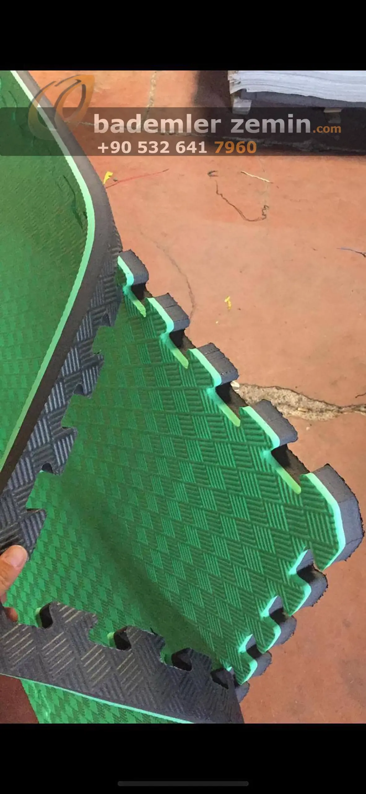 26mm Yeşil Siyah Tatami Minder