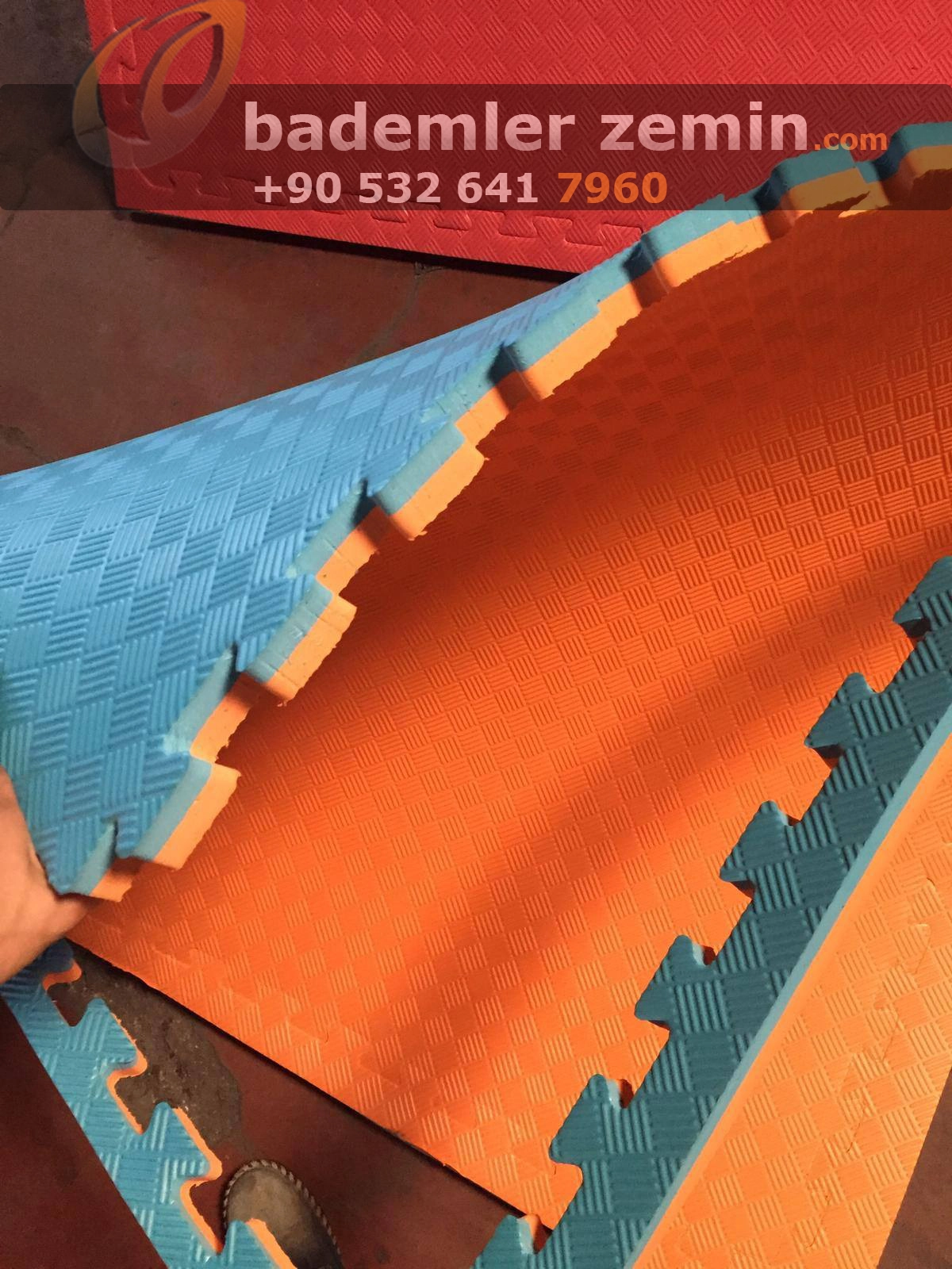 26mm Turuncu Mavi Tatami Minder