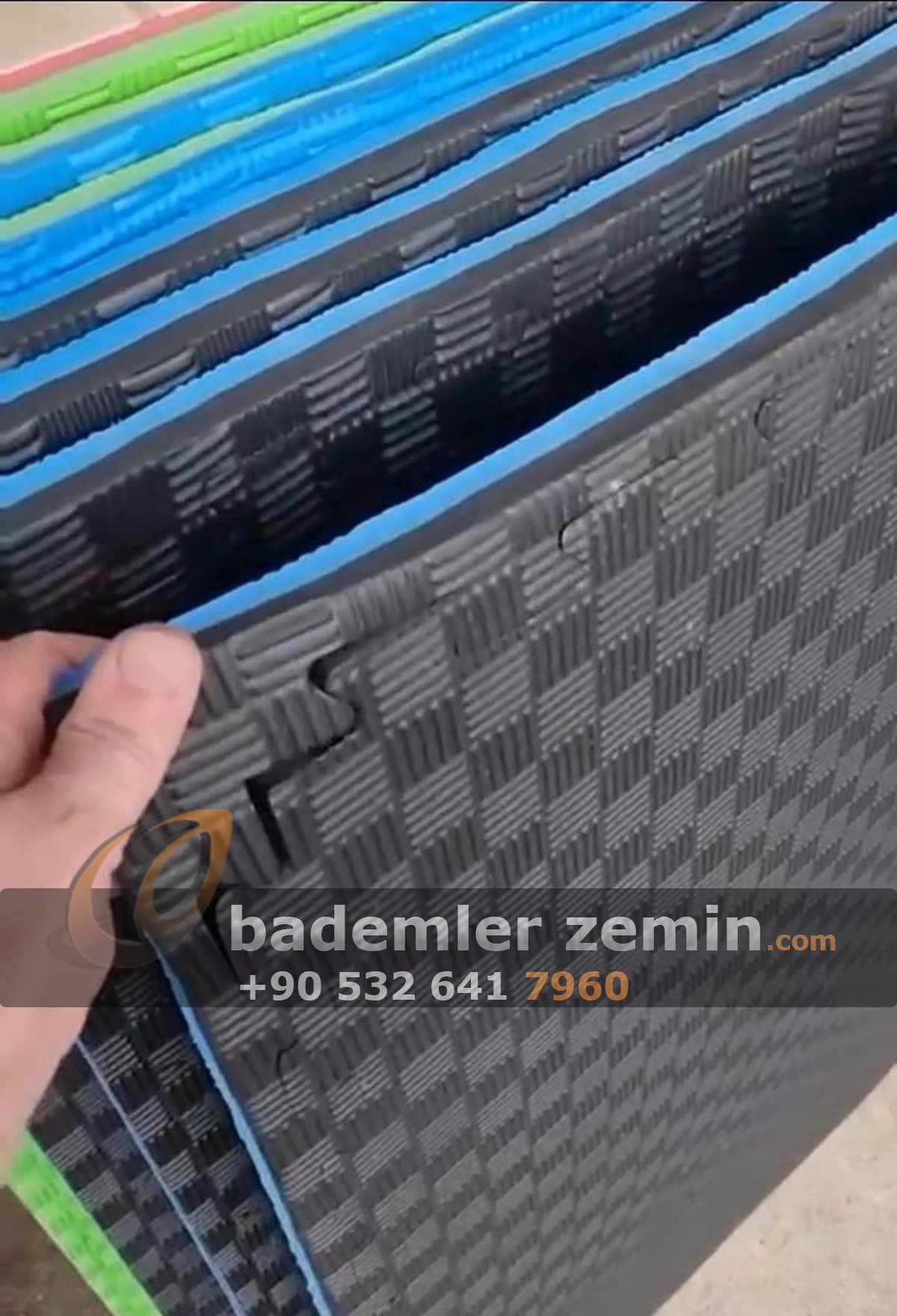 26mm Mavi Siyah Tatami Minder