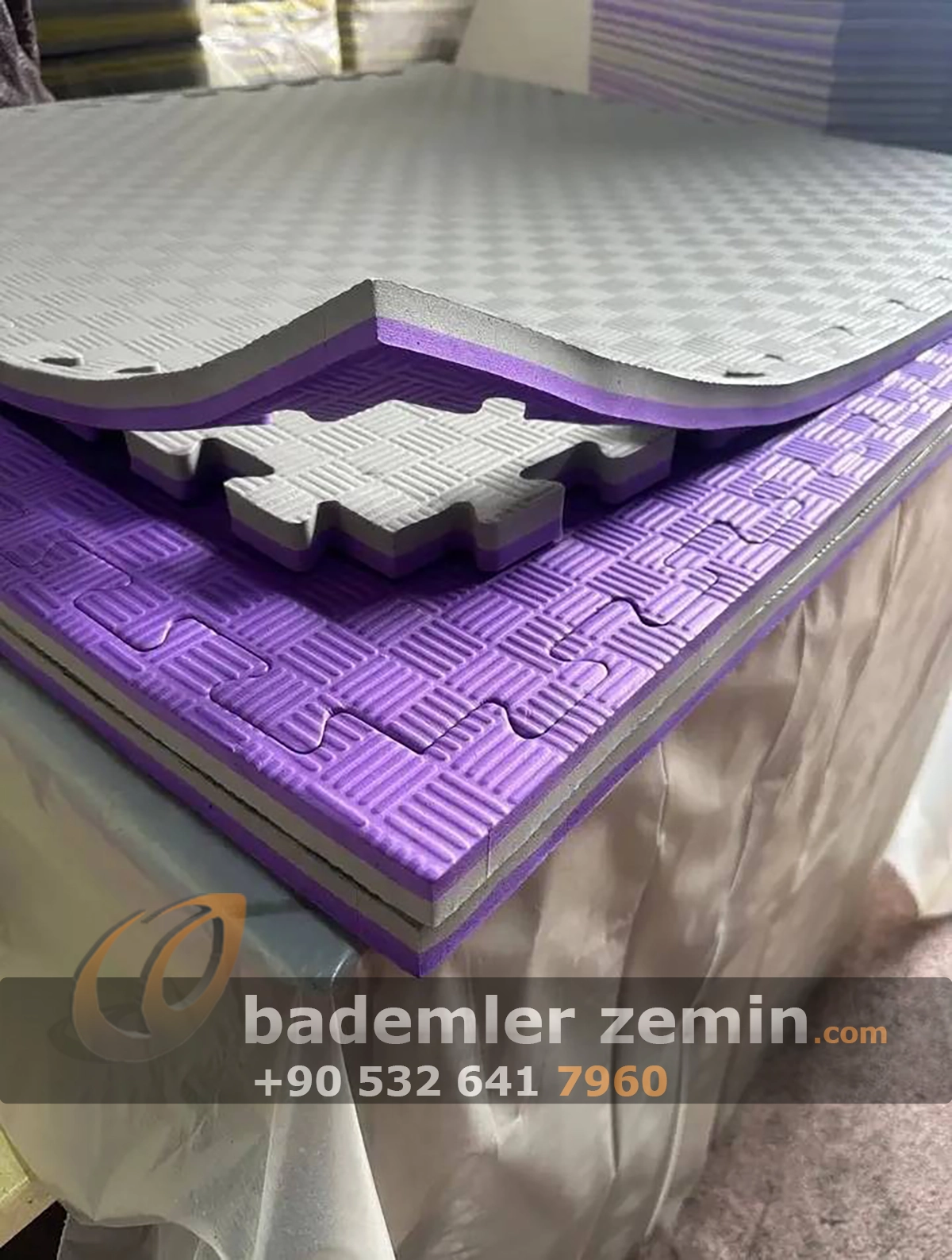 26mm Mor Gri Tatami Minder